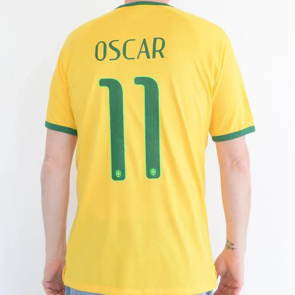 Nike Authentic Sn# 000167113 Brazil National Team 14" World Cup #11 Oscar Jersey - Picture 3 of 12